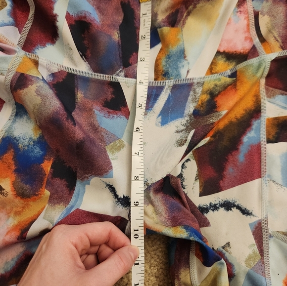 Calvin Klein Performance Women  High Waist Multicolor Leggings Size M #D89 - Picture 3 of 7